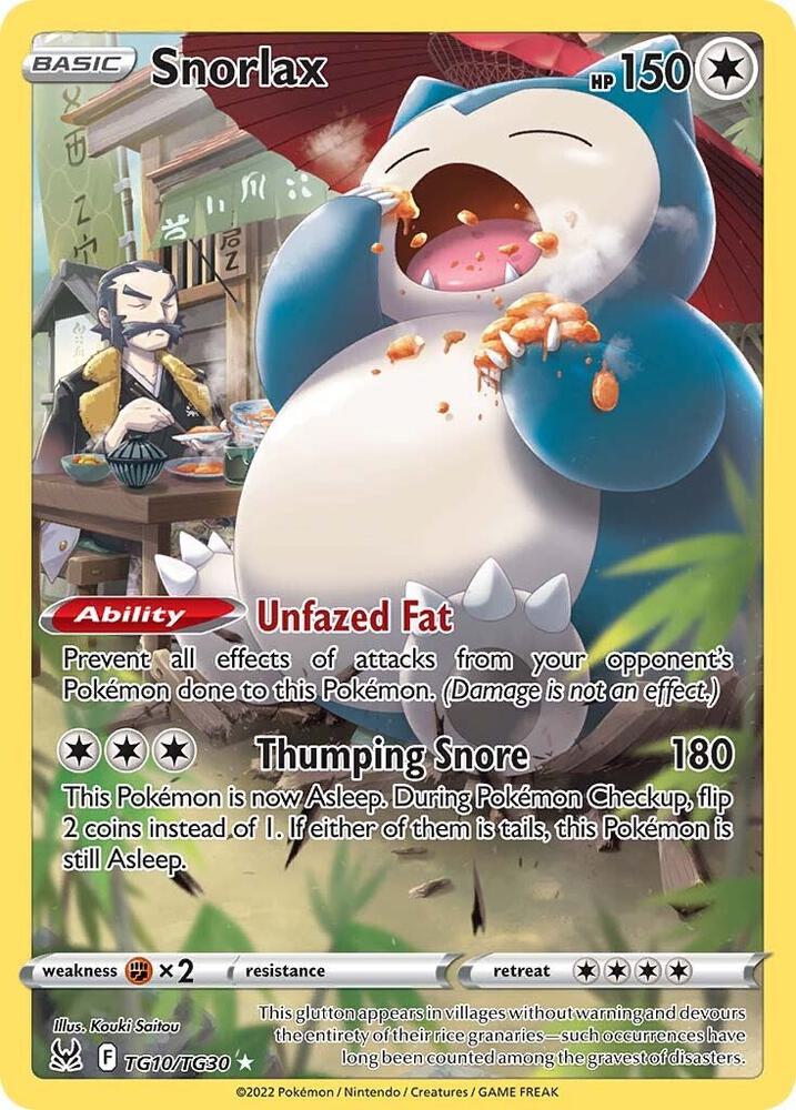Snorlax TG10/Lost Origin