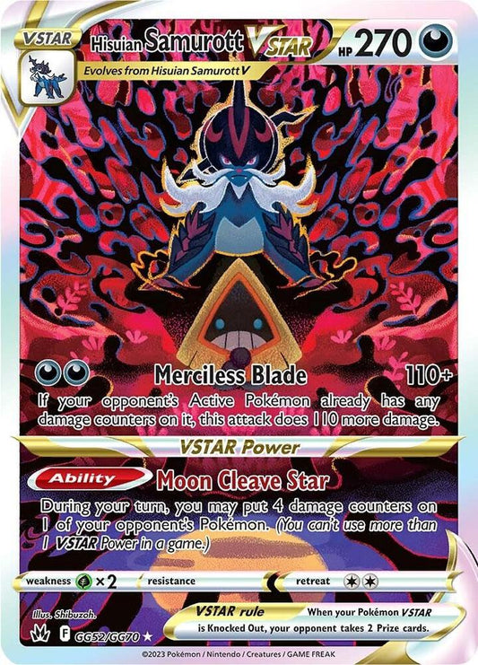 Hisuian Samurott V Star GG52/Crown Zenith